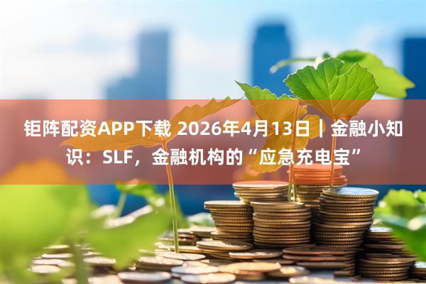 钜阵配资APP下载 2026年4月13日｜金融小知识：SLF，金融机构的“应急充电宝”